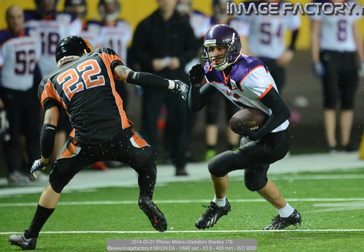 2014-03-01 Rhinos Milano-Gladiators Basilea